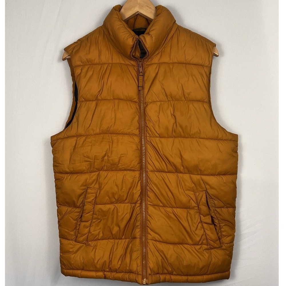 Old Navy Rusty Orange Puffer Vest Size Medium